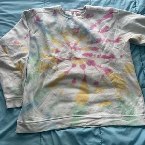 oversized Comfort colors tie-dye crewneck